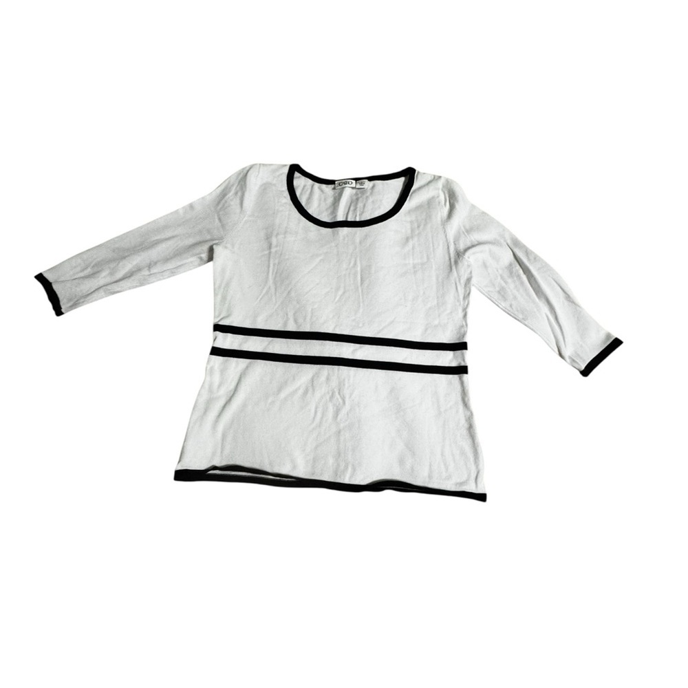 Cato White and Black Women's Top